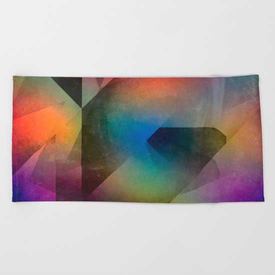 Cuts XX - Colour vs Form Beach Towel