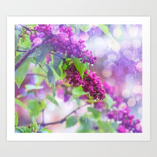 Spring rain Art Print