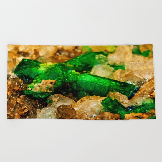 EMERALDS Beach Towel