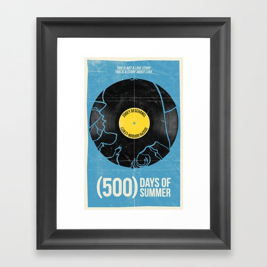 (500) Days of Summer Framed Art Print
