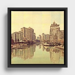 Chinese River Framed Canvas