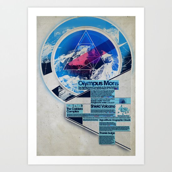 Olympus Mons - Exploration #3 Art Print