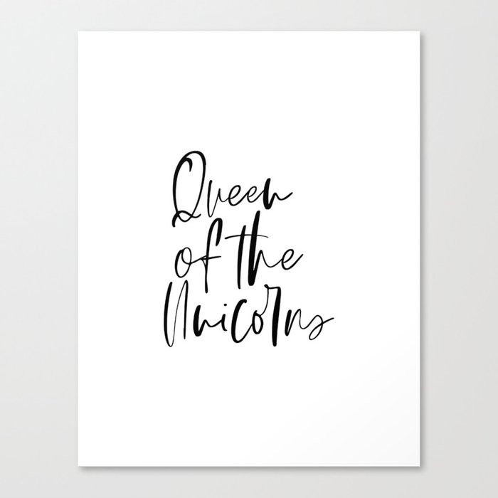 Queen Of The Unicorns Kids Room Decor Girls Room Decor