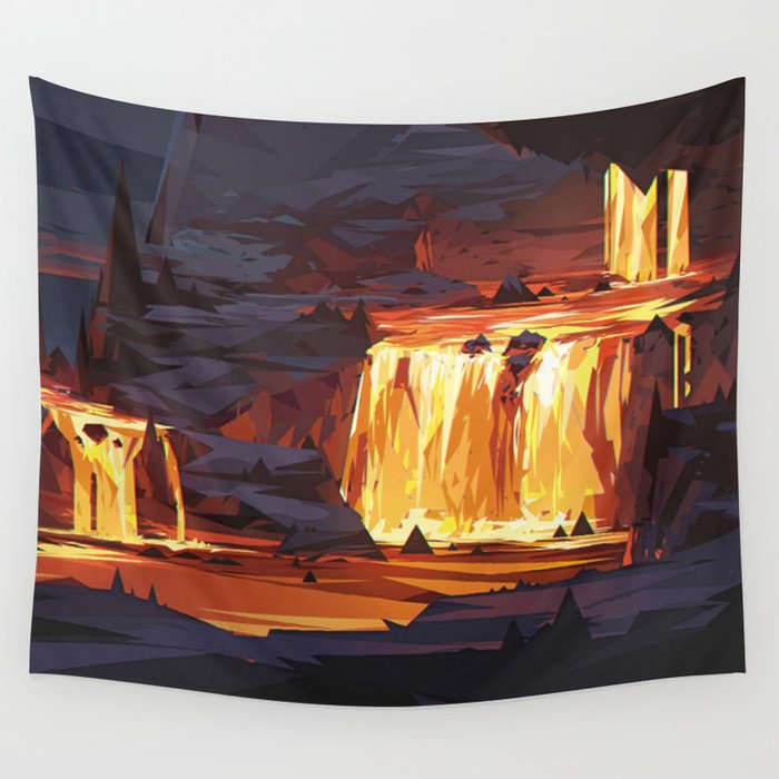 Red Mountain Wall Tapestry