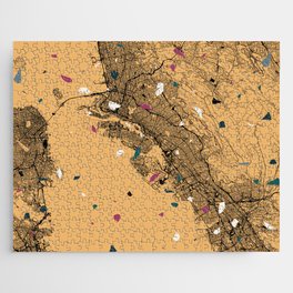 Oakland USA - City Map Drawing Jigsaw Puzzle