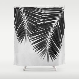 Palm Leaf Black & White II Shower Curtain
