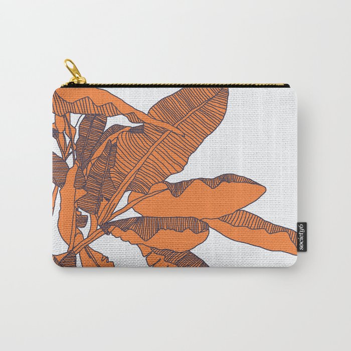 Banana Leaf Print Carry-All Pouch