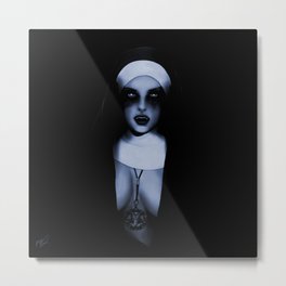 UNHOLY Metal Print | Religion, Painting, Horrorart, Dracula, Gothichorror, Sexy, Sexyfemale, Paparaws, Naked, Scary 