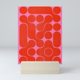 Abstract mid-century shapes no 6 Mini Art Print