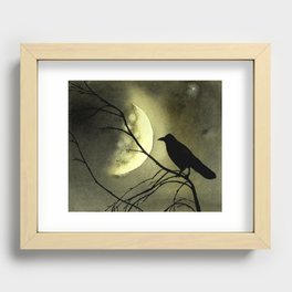 Crow Moon Recessed Framed Print