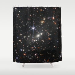 James Webb Space Telescope Deep Field Shower Curtain