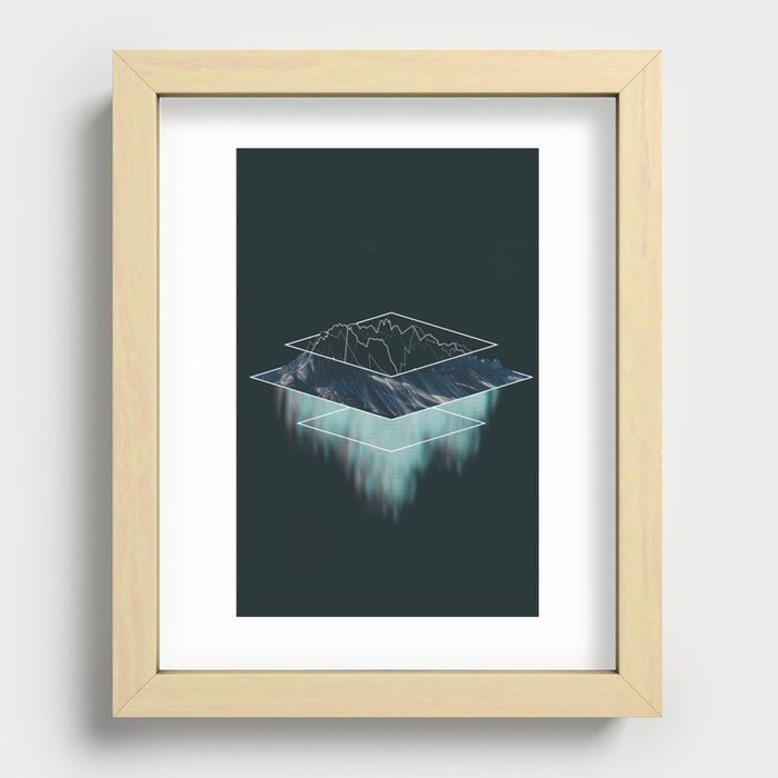 Clouds of Mountains Recessed Framed Print