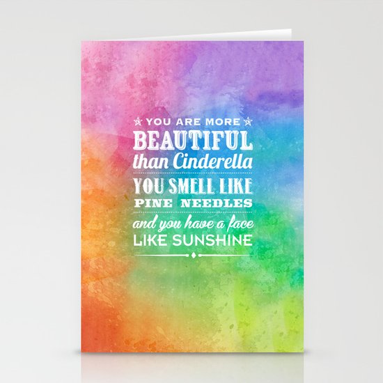 Sunshine Face Stationery Cards