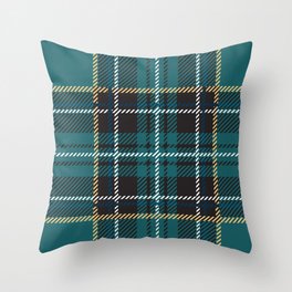 Irish green teal plaid tartan Throw Pillow | Cool, Home, Lounge, Wedding, Beautiful, Sittingroom, Graphicdesign, Clothes, Irish, Tartan 