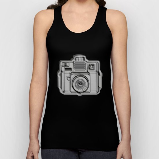 I Still Shoot Film Holga Logo - Black Unisex Tank Top