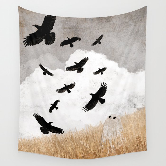 Walter and The Crows Wall Tapestry