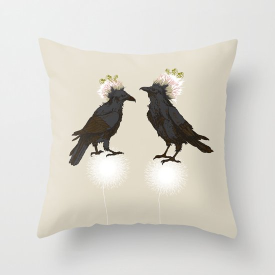 ravens Throw Pillow