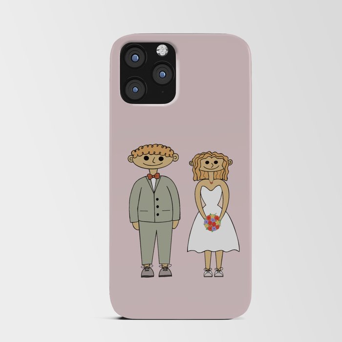 bride and groom iPhone Card Case