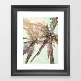 Sunny San Diego Day with Palm Trees Framed Art Print