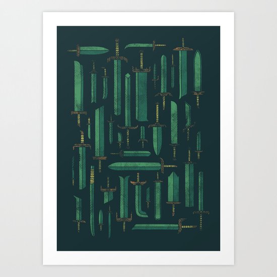 Bunch of Blades Art Print