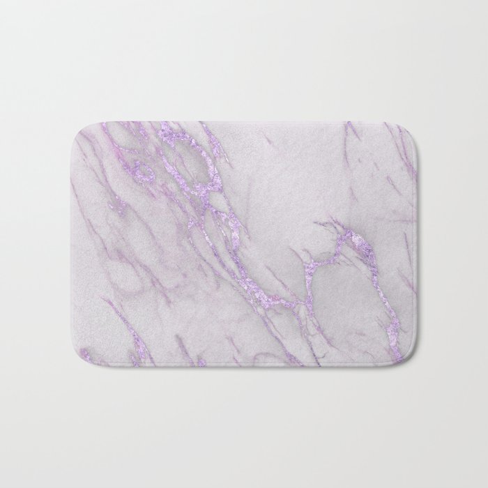 Marble Love Purple Metallic Bath Mat