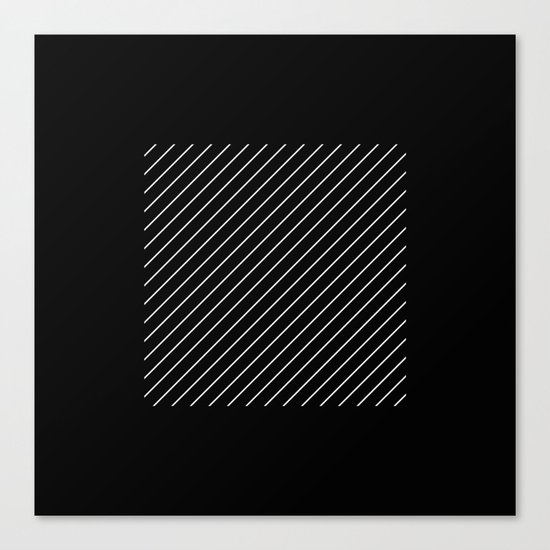 Minimalism - Black and white, geometric, abstract Canvas Print