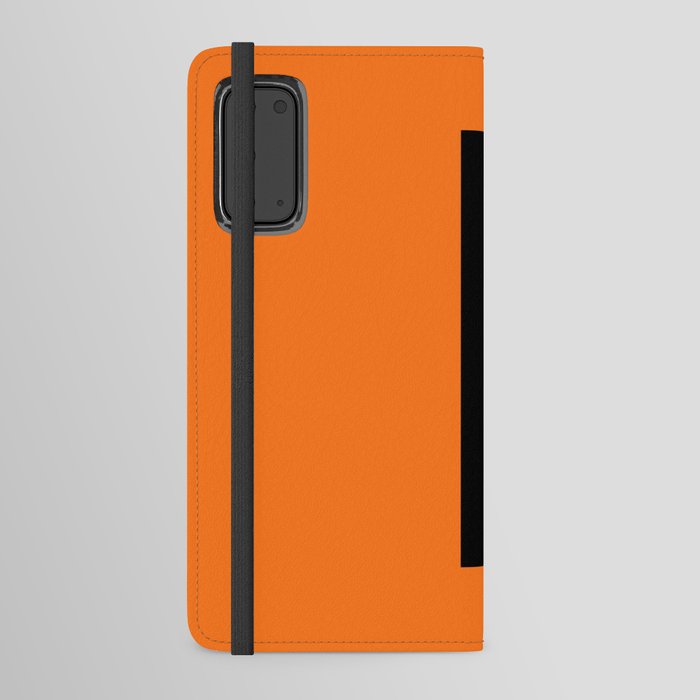 letter L (Black & Orange) Android Wallet Case