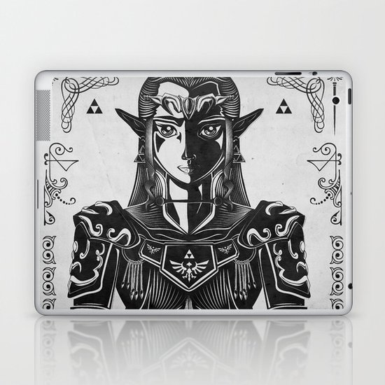 Legend of Zelda Princess Zelda Geek Art Portrait Laptop & iPad Skin