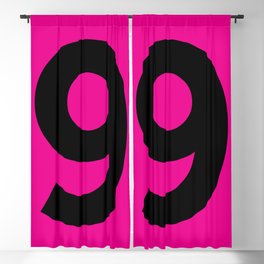Number 9 (Black & Magenta) Blackout Curtain