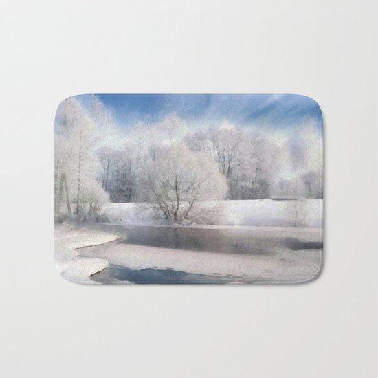White silence Bath Mat