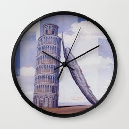 Memory of a journey 1955 Rene Magritte  Wall Clock | Feather, Pizza, Art, Surrealbuilding, Surreal, Renemagritte, Pianting, Piza, Surrealfather, Painting 