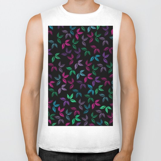 Flower Pattern X Biker Tank