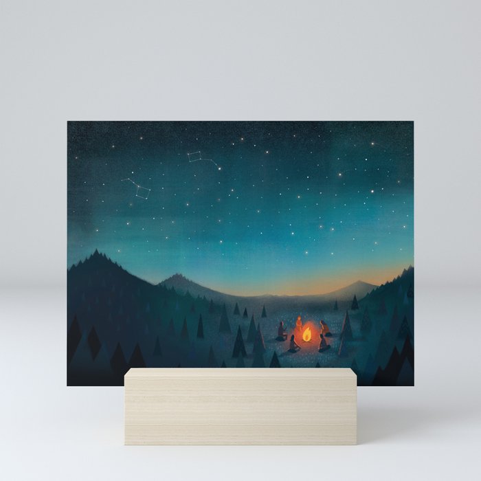 Campfire Mini Art Print