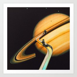 Saturn escape Art Print