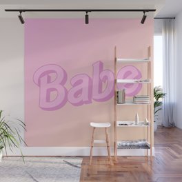 Babe - Doll Look | Pink Ombre Wall Mural