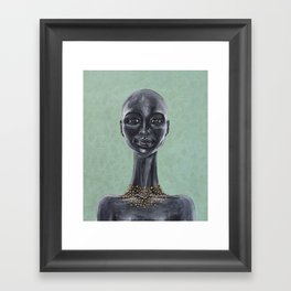 African Girl with Necklace Framed Art Print