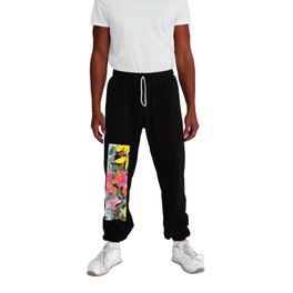 loose abstract flowers N.o 2 Sweatpants