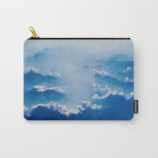 Blue mountains, white clouds Carry-All Pouch