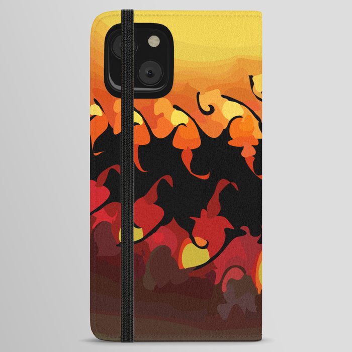 Abstract Dawn Digital Painting iPhone Wallet Case