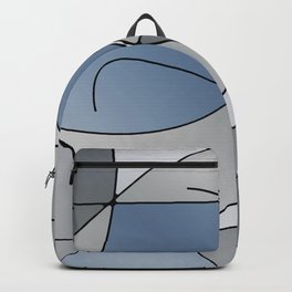 ABSTRACT CURVES #1 (Grays) Backpack