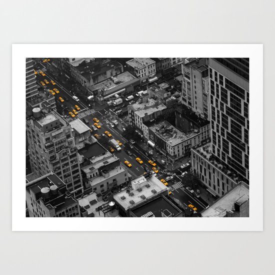 Yellow Cabs | NYC Art Print