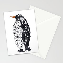 Penguin Huddle Stationery Card
