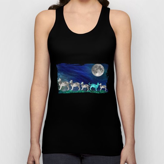 MOON CATS Unisex Tank Top