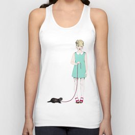 The girl with the ferret Tank Top