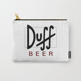 Duff Beer Logo Black Carry-All Pouch