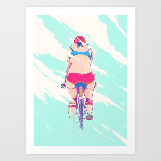 Ride In The Fog Art Print