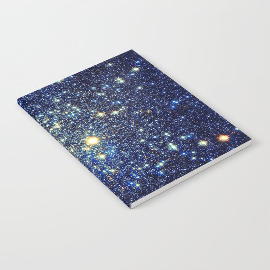 galaxY Stars : Midnight Blue & Gold Notebook