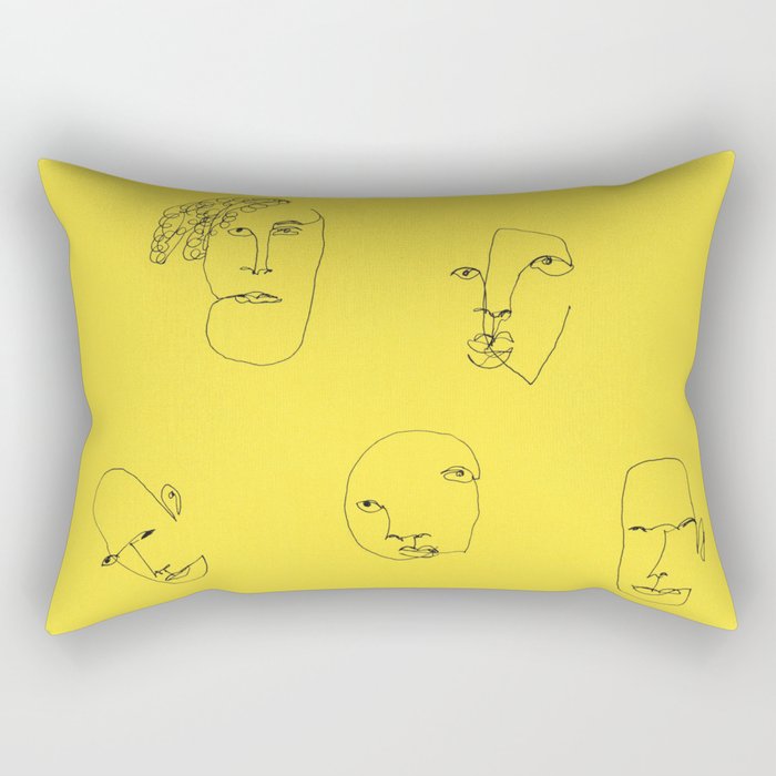 Feeling yellow Rectangular Pillow