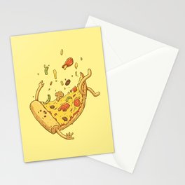 Pizza fall Stationery Cards
