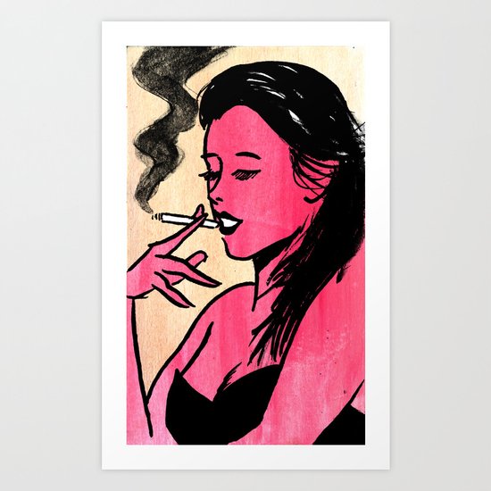 Strawberry Milk Art Print
